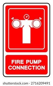 Signo de símbolo de conexión de la bomba de fuego, Ilustración vectorial, aislado en la etiqueta del fondo blanco .EPS10