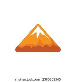 ilustración de diseño del logotipo de montaje en pirámide de incendios.