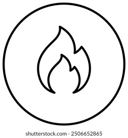 Diseño de icono de clasificación de incendios. Representa la seguridad contra incendios, resistente al fuego, ignífugo, clasificación de fuego. Icono de Vector.