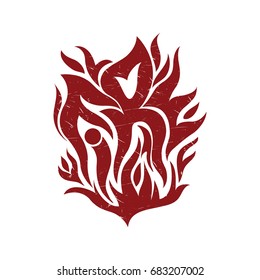 fire red art word object