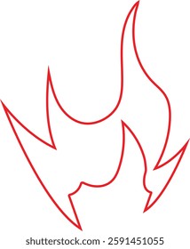 Fire red icon vector symbols