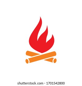 Fire related icon on background for graphic and web design. Creative illustration concept symbol for web or mobile app.