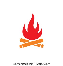 Fire related icon on background for graphic and web design. Creative illustration concept symbol for web or mobile app.