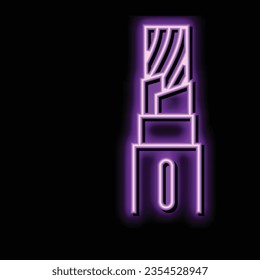 vector de señal de luz de neón del cable resistente al fuego. ilustración de cable resistente al fuego