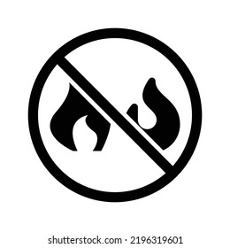 Fire Restriction Vector Icon Illustration