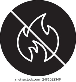 Fire Retardant Vector Icon Illustration