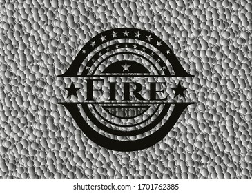 Das schwarze Feuerzeug im Retrostil mit Blasen-Hintergrund. Vektorgrafik. Detaillierte Angaben.