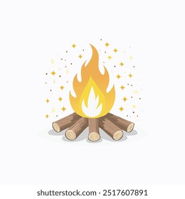 fire with a ribbon around it and a ribbon around it