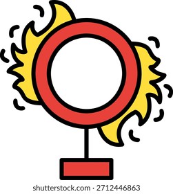 Anillo de fuego Iconos Nuevos Vector de diseño