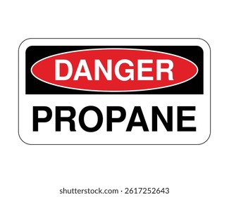 Fire Risk Prevention Sign, Propane Gas Notice, Safety Precaution Symbol – High Quality Stock Image