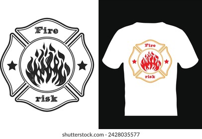 Feuer und Risiko T-Shirt Design