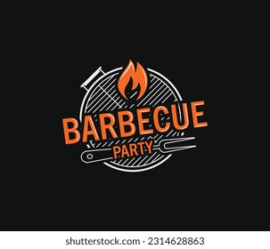 fire, roast, house, spoon, fork, flame, barbecue, bbq, grill logo vectors, simple, minimal logo