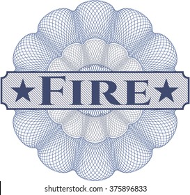 Fire rosette (money style emblem)