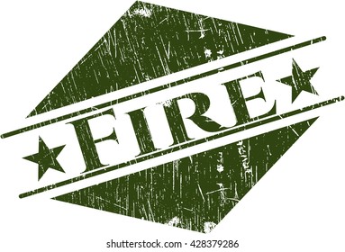 Fire rubber grunge seal