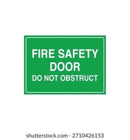 MANTENGA CERRADA LA PUERTA DE SEGURIDAD CONTRA INCENDIOS Señal de advertencia de contención de incendios - Mantenimiento del Vector de compartimentación del edificio