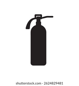 A fire safety essential The bold black fire extinguisher stands ready for emergencies now