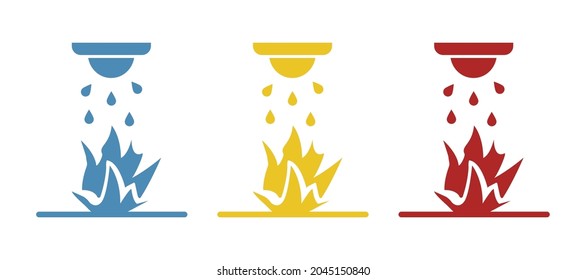 fire safety icon, vector illustration