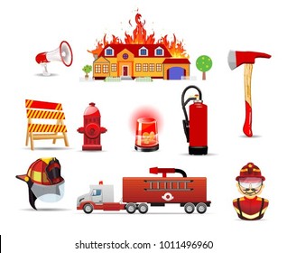 Fire and safety icons
