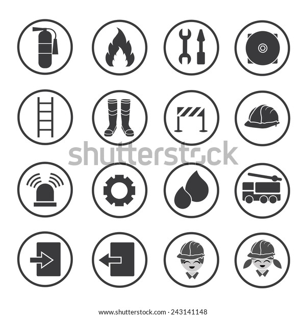 Fire safety\
icons