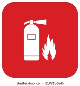 Fire safety red vector banner illustration isolated on white background