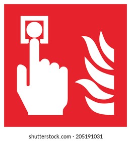 Fire safety sign FIRE ALARM CALL POINT