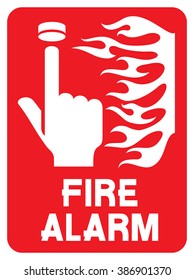 fire safety sign (alarm call point)