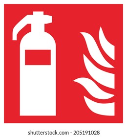 Fire safety sign FIRE EXTINGUISHER