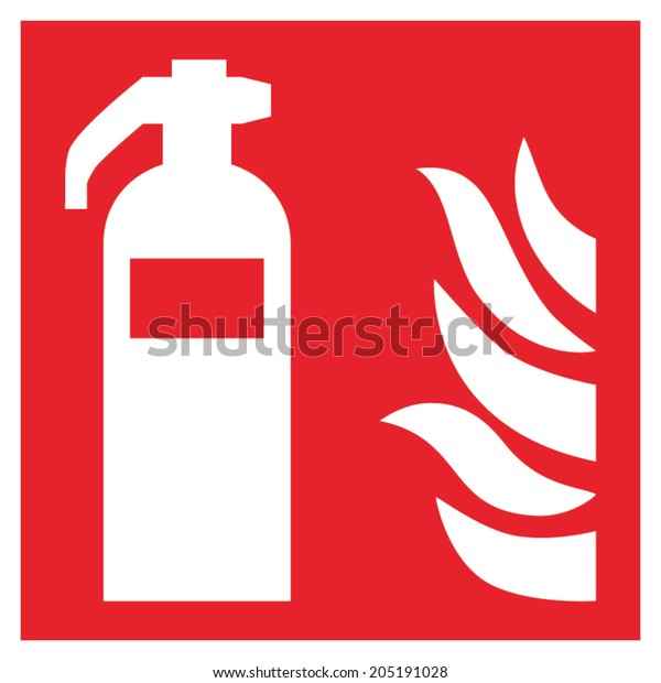 Fire safety sign FIRE\
EXTINGUISHER