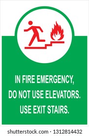 fire & safety warning sign