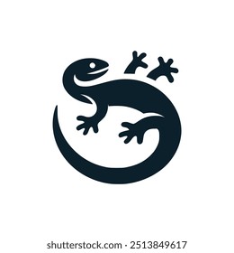 Feuersalamander wildes Tier Logo, Vektorgrafik-Template-Design