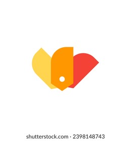 Fire Sale Discount Tag Logo Design Vector