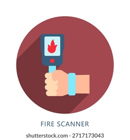 Icono De Color Plano Redondeado Mini Ilustración, Uso Para El Concepto Moderno, Impresión, Ui, Kit De Ux, Web Y Desarrollo De App. Vector Relacionado Con Bomberos, Rescate Y Más