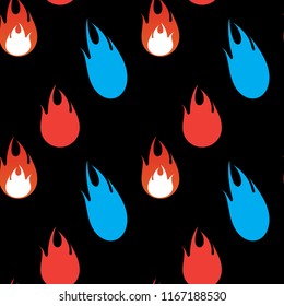 fire seamless pattern background template
