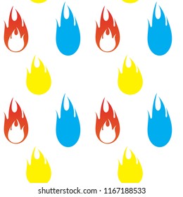 fire seamless pattern background template