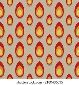 fire seamless pattern background vector image
