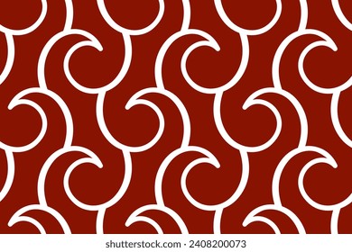 Fire seamless pattern colorful swirl textile print block. Common all over geometric motif, classy texture background. Casual color design. Abstract minimalist geometrical grid ornament graphic style.