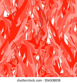 Fire seamless pattern. Flame background. Tongues of flame red abstract vector background
