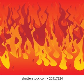 Fire seamless. Vector illustration
