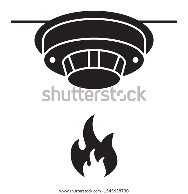 Fire Sensor Home Automation Iot Concept Stock Vector (Royalty Free ...