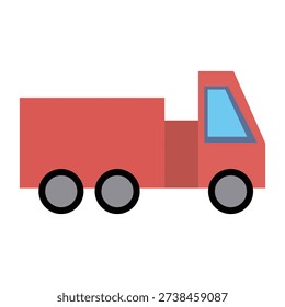 Fire Service Car Icon Vector, Free Fire Service Car Vector, Free Vector