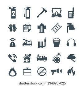 Fire services icons