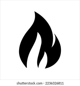 fire set logo. vector set of fire silhouettes with various shapes of burning coals. fire vector pack