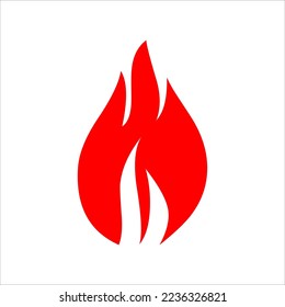 fire set logo. vector set of fire silhouettes with various shapes of burning coals. fire vector pack
