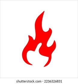 fire set logo. vector set of fire silhouettes with various shapes of burning coals. fire vector pack