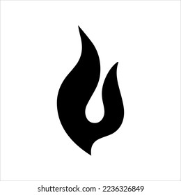 fire set logo. vector set of fire silhouettes with various shapes of burning coals. fire vector pack