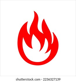 fire set logo. vector set of fire silhouettes with various shapes of burning coals. fire vector pack