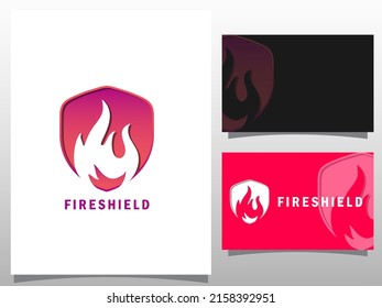 Protector contra incendios, icono Aceite, gas y logotipo de energía