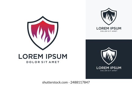 Brandschutzschild Logo Design Inspiration	