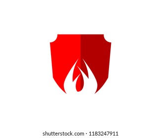 Fire Shield logo template designs