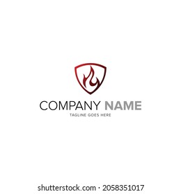 Fire Shield logo template designs